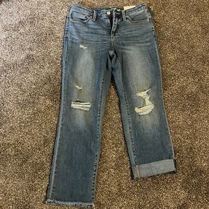 Universal Thread Vintage stretch crop straight jeans size 2